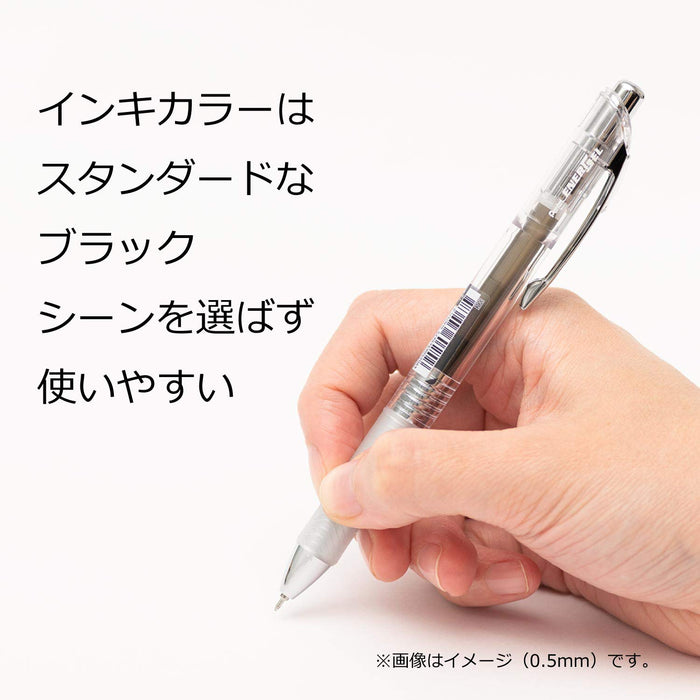 Pentel Energel Infree 0.4 凝胶墨水圆珠笔黑色 10 支装