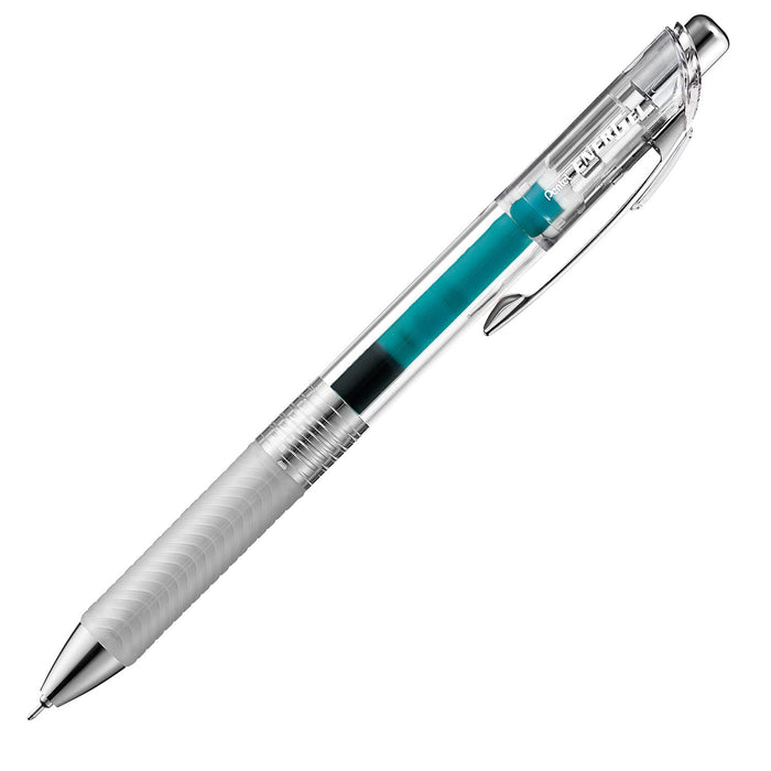 Pentel Energel Infree Turquoise Blue Gel Ink Ballpoint Pen 0.4mm 10 Piece Pack