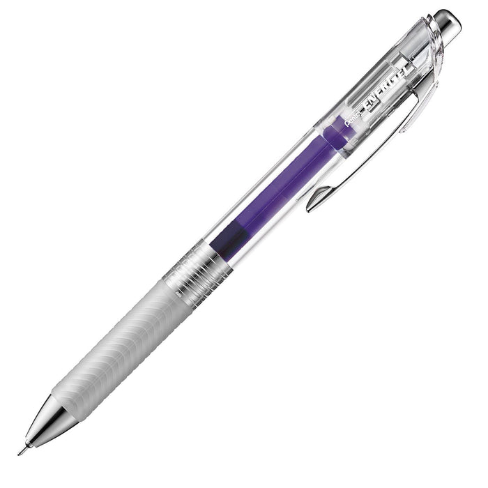 Pentel Energel Infree 0.4mm Violet Gel Ink Ballpoint Pen Pack of 10