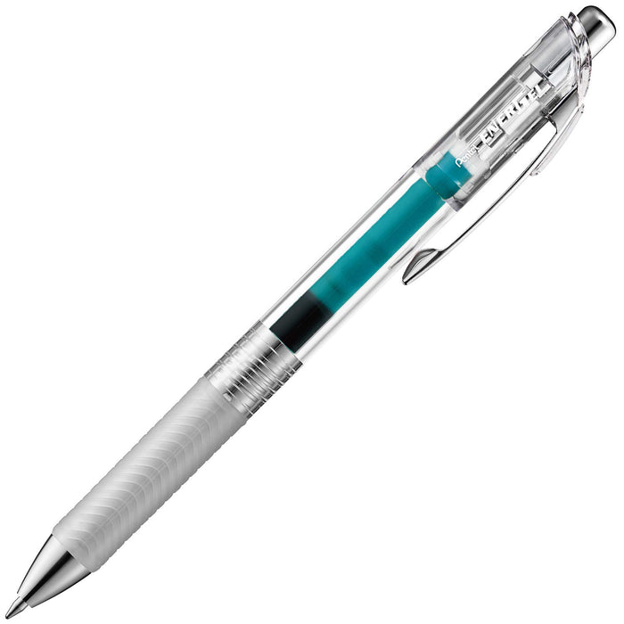 Pentel Energel Infree 0.7 Gel Ink Ballpoint Pen Turquoise Blue 10 Pack