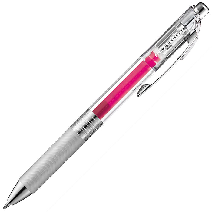 Pentel Energel Infree Pink Gel Ink Ballpoint Pen 0.7Mm Pack of 10