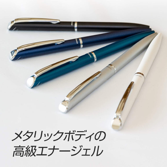 Pentel Energel Philography Bln2005Z 05 圆珠笔，带银色笔杆