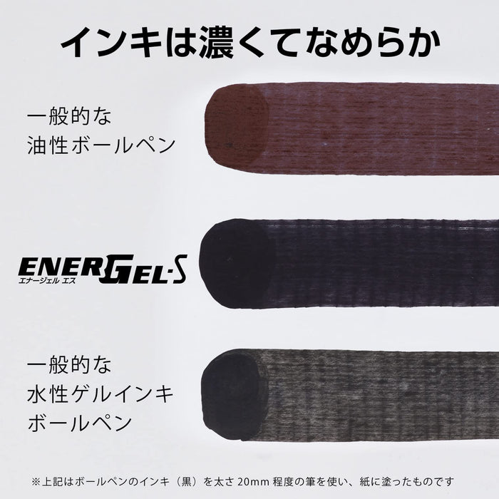 Pentel Energel S 中性墨水原子筆 0.5 毫米黑色 5 支裝