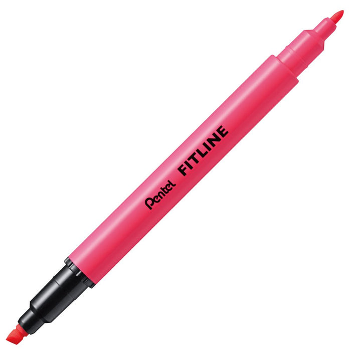 Pentel Fitline 粉紅螢光筆 10 支裝 SLW11-P - 優質標記筆