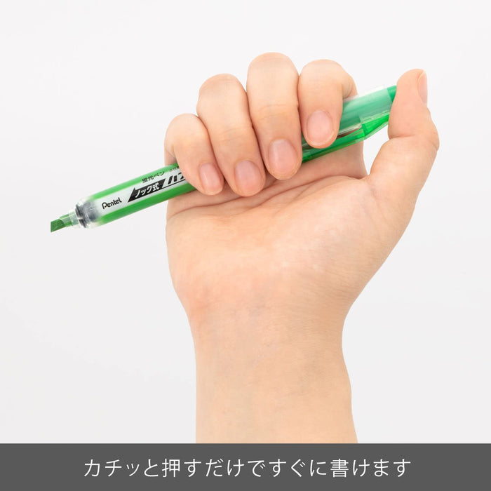 Pentel Handy Line S 浅绿色荧光笔 10 支装 SXNS15-K