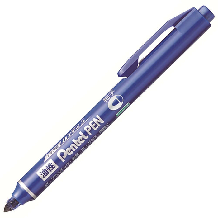 Pentel Fine Point Blue Permanent Marker Handy S Pentelpen 10 Piece NXS15-CP-Kiichin - The #1 Place for Japanese Goods in Your Hand!