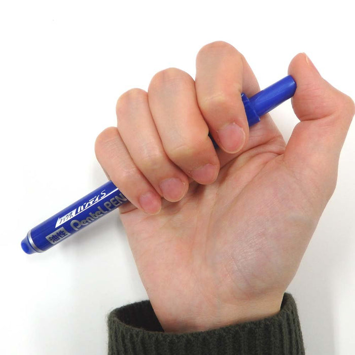 Pentel Fine Point Blue Permanent Marker Handy S Pentelpen 10 Piece NXS15-CP-Kiichin - The #1 Place for Japanese Goods in Your Hand!