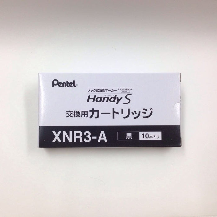 Pentel Handy S XNR3-A 马克笔墨盒 10 件套（黑色）