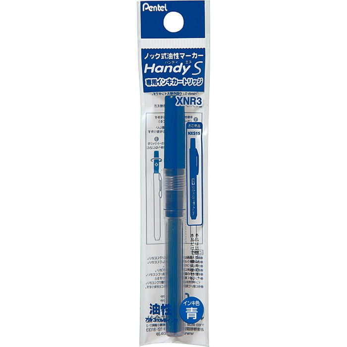 Pentel Handy S Xnr3-C Blue Marker Ink Cartridge Set of 10