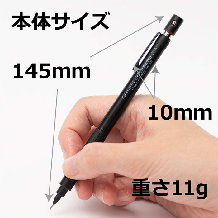 Pentel Pro Graph 1000 Mechanical Pencil 0.3mm Precision Tip