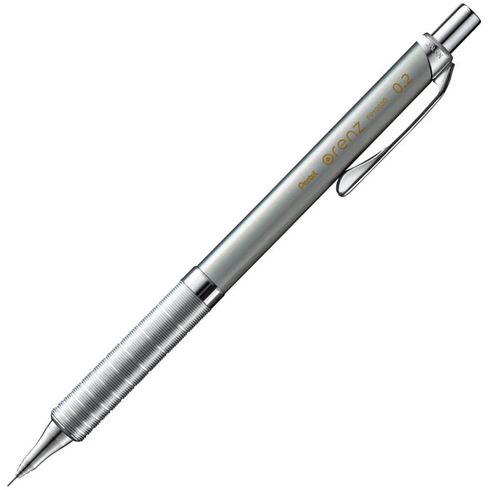 Pentel Silver Orens 金属握柄自动铅笔 XPP1002G-Z 0.2 铅芯尺寸