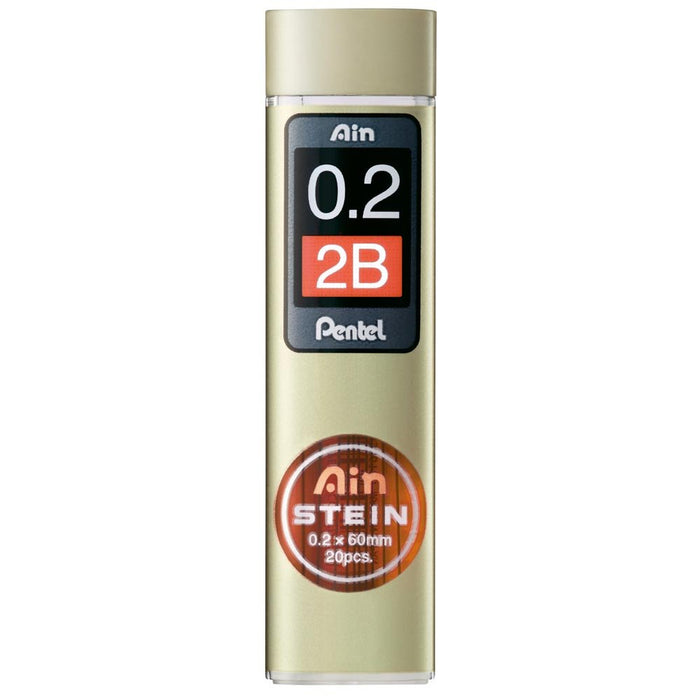 Pentel Ein Stein 0.2 2B Mechanical Pencil Refill Pack of 10 Pieces-Kiichin - The #1 Place for Japanese Goods in Your Hand!