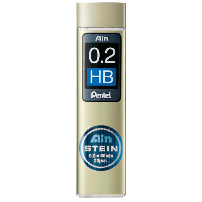 Pentel Ein Stein 0.2 HB 自动铅笔替换芯 - 10 支装