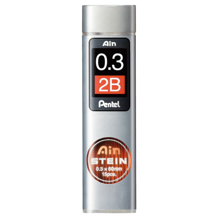 Pentel Ein Stein 0.3 2B 自動鉛筆補充芯 10 件裝