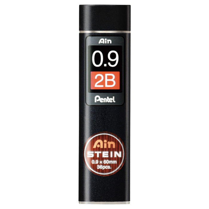 Pentel Ein Stein 0.9 2B 自动铅笔替换芯 10 支装