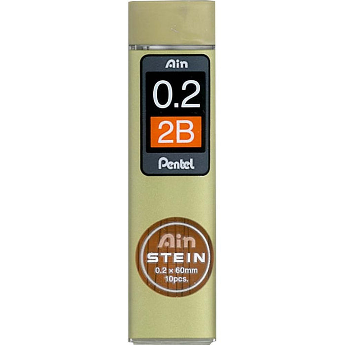 Pentel Stein 0.2 2B Mechanical Pencil Refills - Pack of 10 Pieces