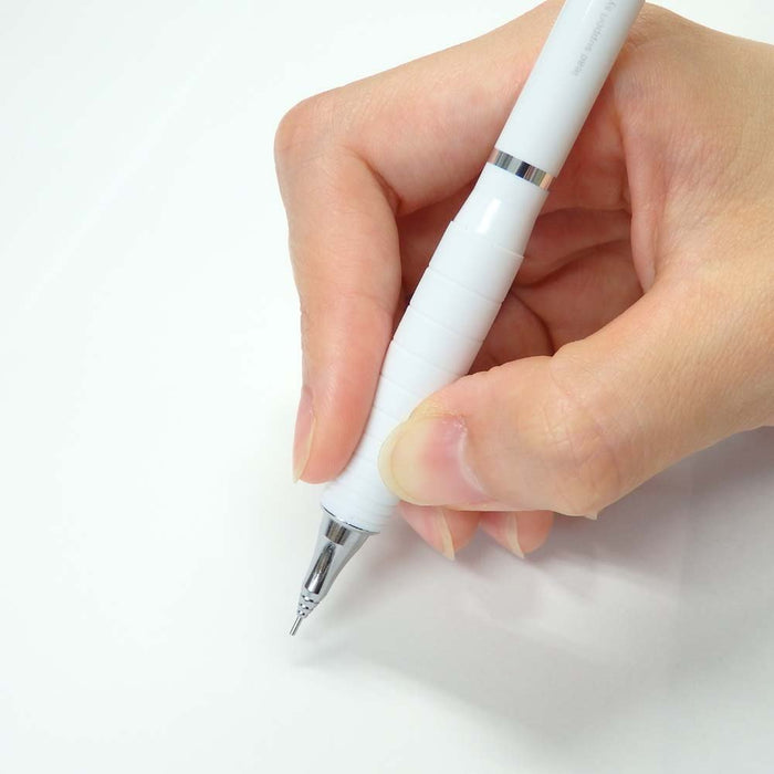 Pentel Orenz Rubber Grip Mechanical Pencil White Shaft 0.2mm - XPP602G-W