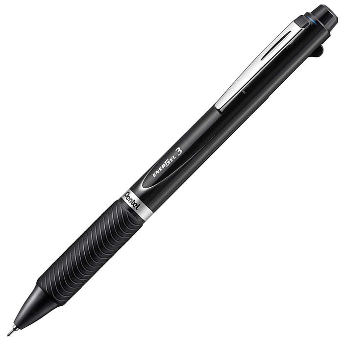 Pentel Energel 3-Color Multicolor Ballpoint Pen Black Axis Xblc35A