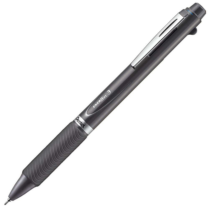 Pentel EnerGel 3-Color Ballpoint Pen with Dark Gray Axis Xblc35N