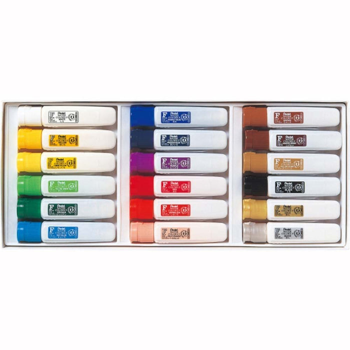 Pentel 18 Colors Polytube Watercolor Paint F WFC1-18 Set