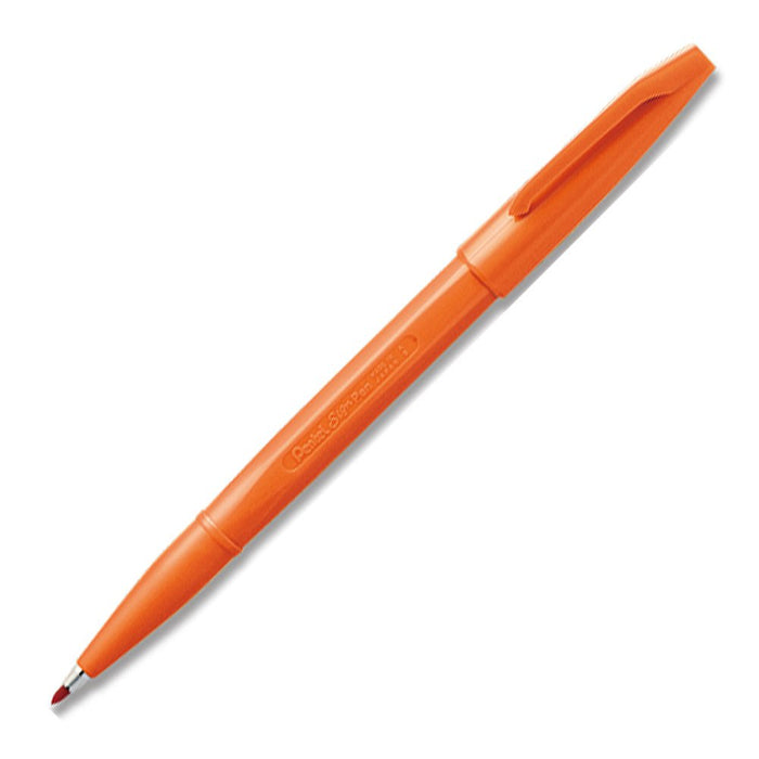 Pentel Orange Signature Pen S520-Fd Water-Based Set of 10