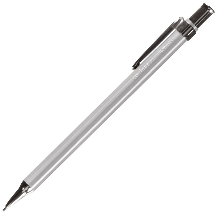 Pilot 迷你自動鉛筆 0.5mm 冰冷銀色版 (HCL-50R-S)