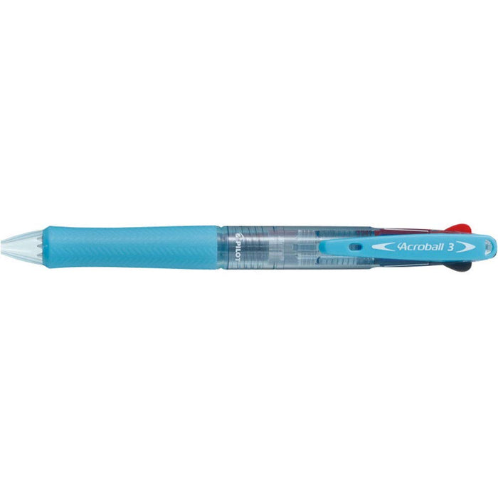 Pilot Acroball 3 - 0.7MM Clear Soft Blue 3-Color Ballpoint Pen