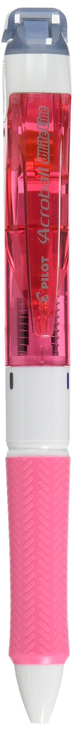 Pilot Acroball White Line 3-Color Ballpoint Pen with Correction Tape Clear Pink Bkaw-60F-Cp-Kiichin - The #1 Place for Japanese Goods in Your Hand!