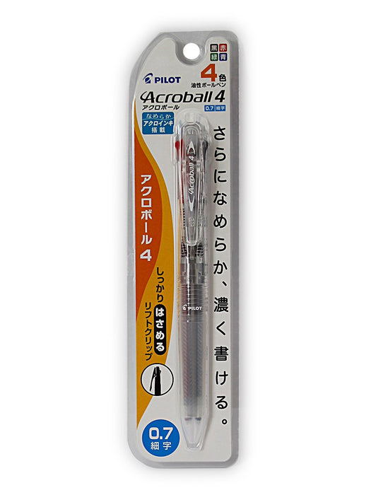 Pilot Acroball 4 Non-Color 4-Color Ballpoint Pen 0.7 Tip - PBKAB45FNCC