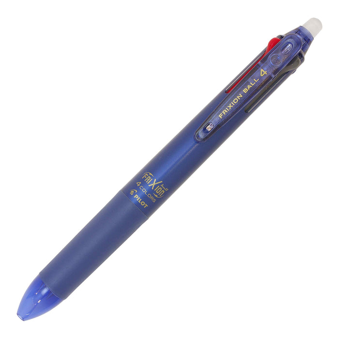 Pilot Frixion Slim 四色圆珠笔 0.38 毫米蓝黑色 - LKFB-80UF-BB