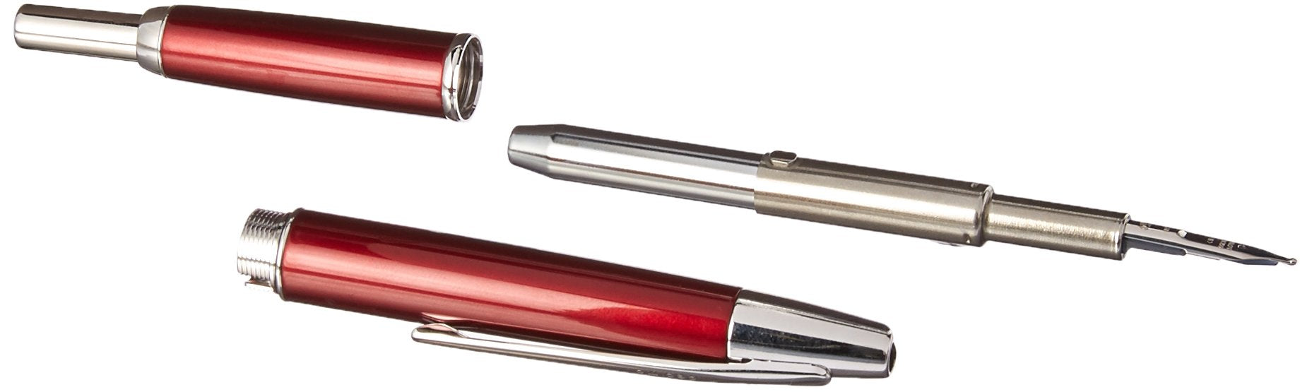 Pilot Capless Decimo Bold Fountain Pen in Red