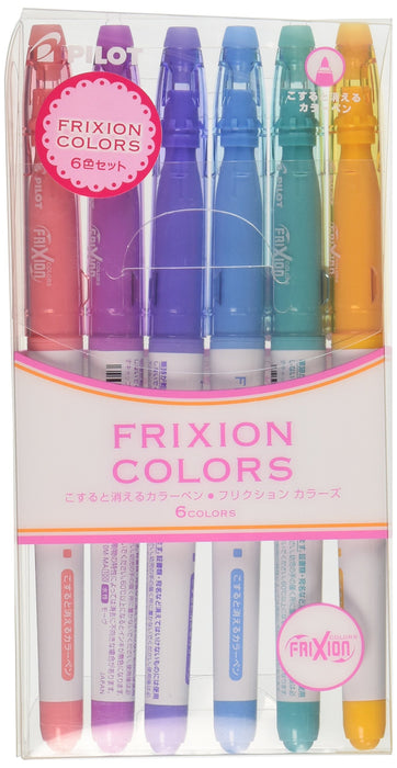 Pilot Frixion 6 色笔套装 SFC-60M-6C2 - 多功能 Pilot 书写颜色