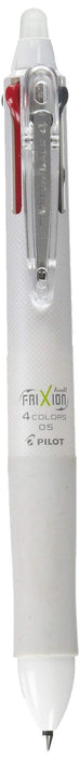 Pilot Frixion Ball 4 White - Erasable 4-Color 0.5mm Ballpoint Pen Lkfb-80Ef-W