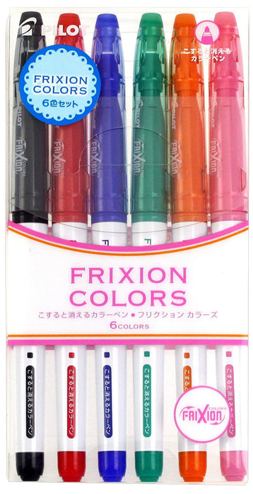 Pilot Frixion Colors Erasable Sign Pen Set - 6 Vibrant Colors 3 Sfc-60M-6C3