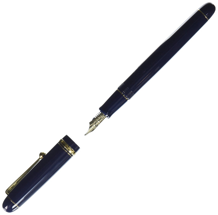 Pilot Custom 74 Fountain Pen with B-Nib Dark Blue Body