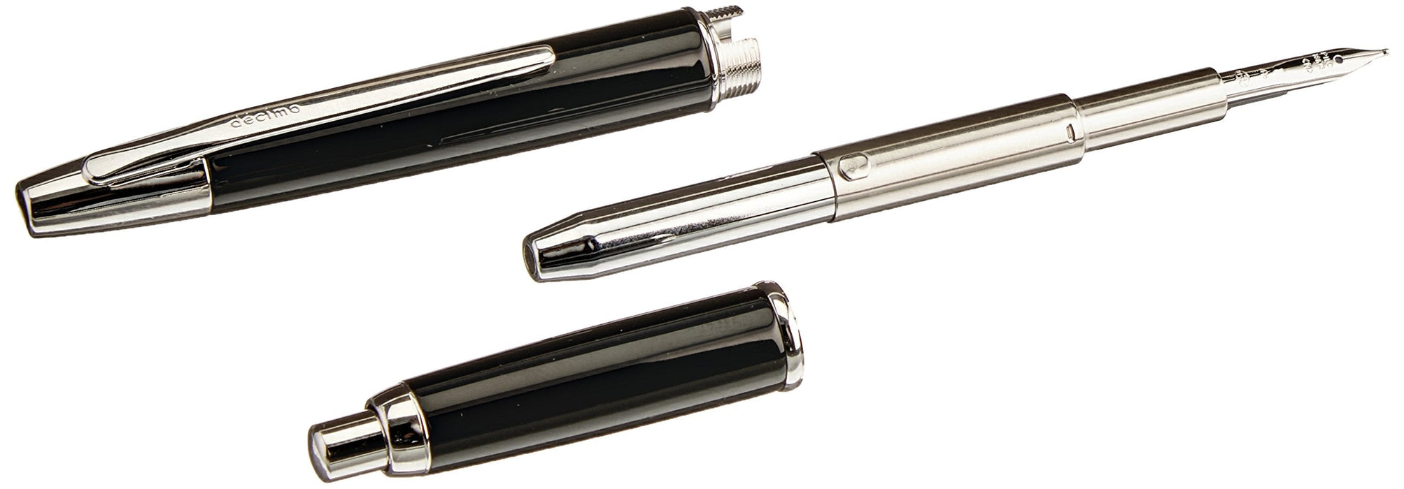 Pilot Capless Decimo FCT15SRBM Black Fountain Pen - Pilot Brand-Kiichin - The #1 Place for Japanese Goods in Your Hand!