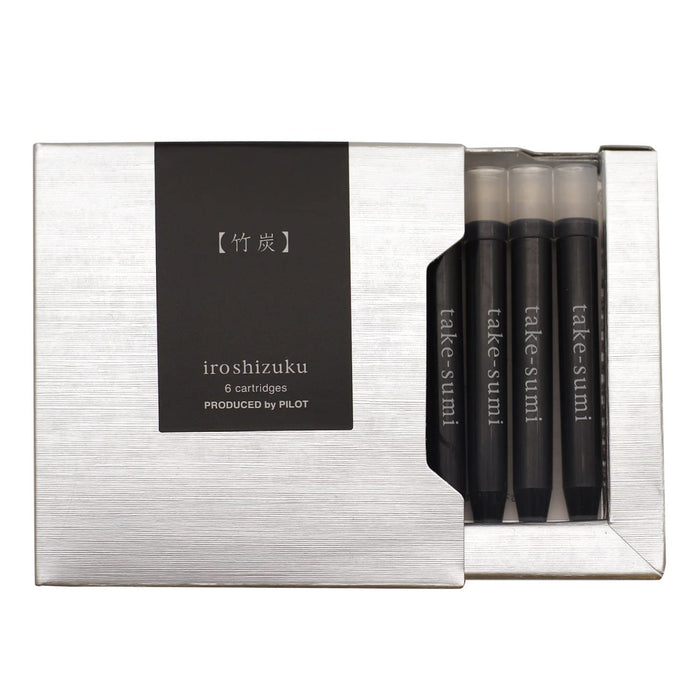 Pilot Iroshizuku Bamboo Charcoal 0.9Cc Fountain Pen Cartridge Pack of 6