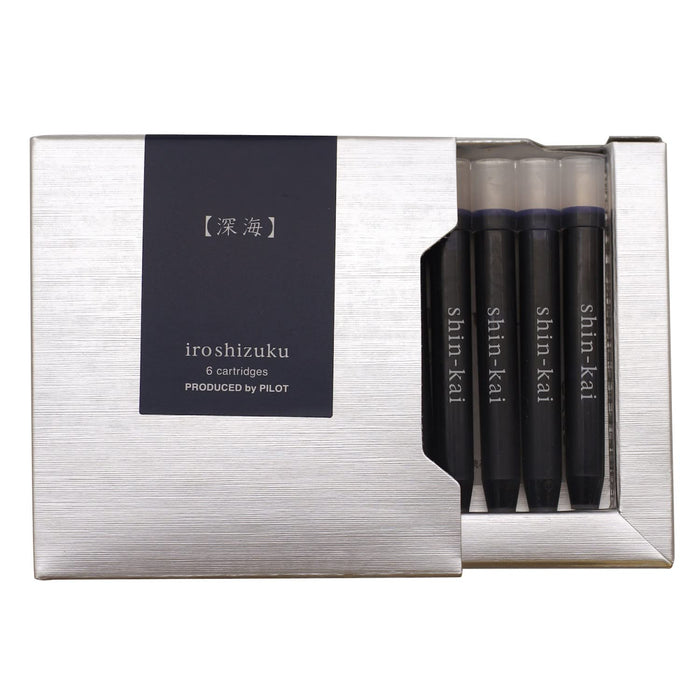 Pilot Iroshizuku 0.9Cc Deep Sea Fountain Pen Cartridge 6-Piece Pack