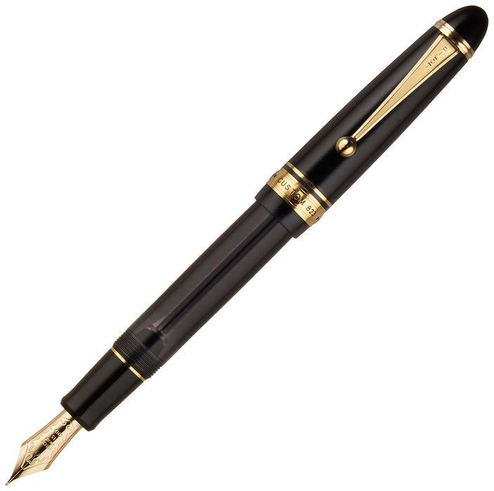 Pilot Custom 823 钢笔 中号笔尖 透明黑轴