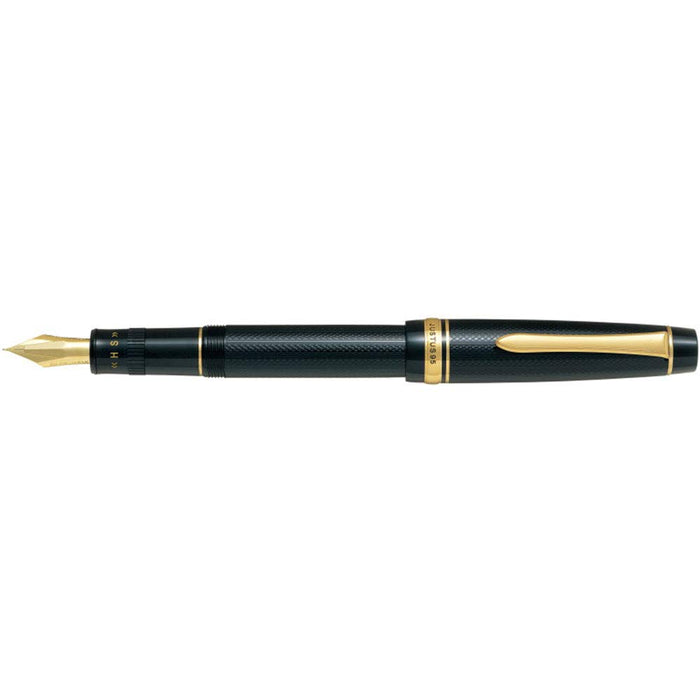 Pilot Justus 95 网黑钢笔 中号细笔尖 - FJ-3MR-NB-FM