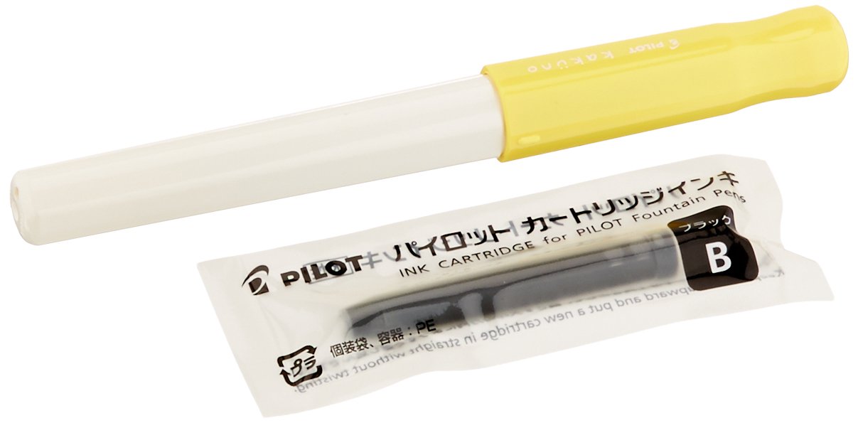 Pilot Kakuno 软黄色钢笔配 F 软尖 FKA1SRSYF 型号