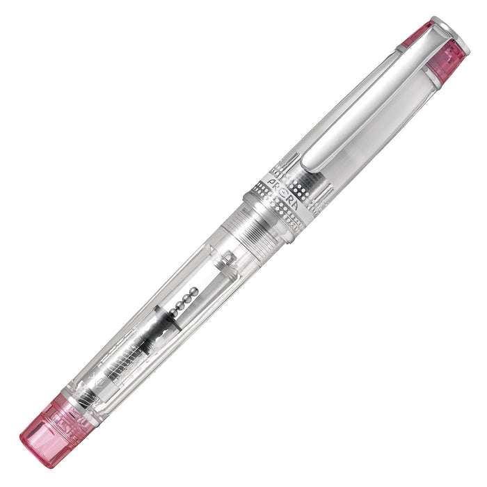 Pilot Fountain Pen Transparent Pink FPRN350RTPF with Ink Converter