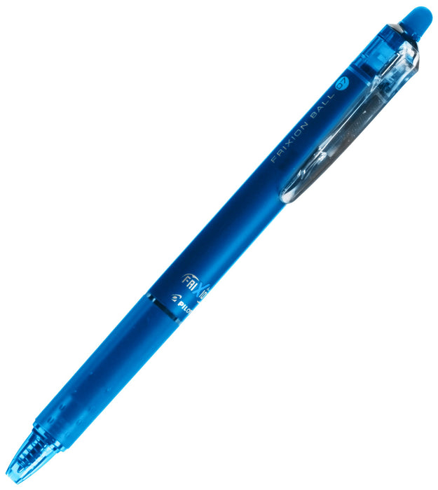 Pilot Frixion Ball Knock 07 Light Blue Ballpoint Pen Lfbk-23f-Lb