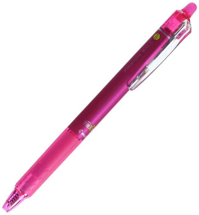 Pilot Frixion Ball Knock 07 Pink Ballpoint Pen LFBK-23F-P