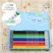 Pilot Frixion 12 Color Set Blue Colored Pencils - Versatile Art Essentials-Kiichin - The #1 Place for Japanese Goods in Your Hand!