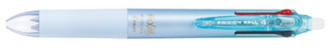 Pilot Frixion Ball 4 渐变浅蓝色 0.38 毫米 4 色可擦凝胶墨水笔