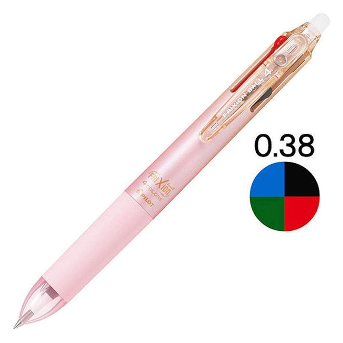 Pilot Frixion Ball 4 Color 0.38 Gel Ink Erasable Pen Gradient Pink - PLKFB80UF-GRP