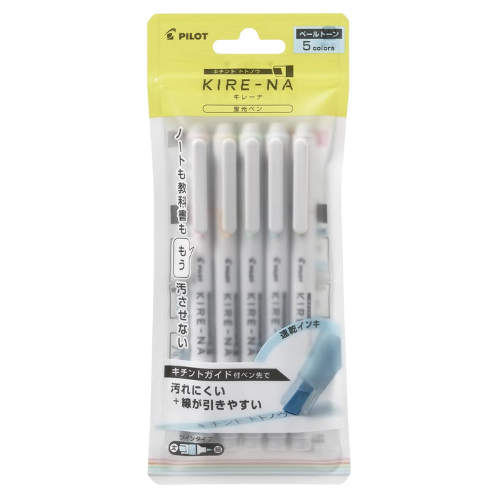 Pilot Kirena 5C Highlighter Marker Set - 02 Pale Tone  (pack of 5)