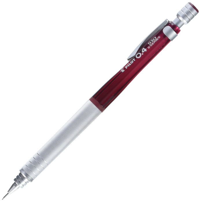 Pilot S10 自動鉛筆 0.4mm 鉛芯 透明紅體