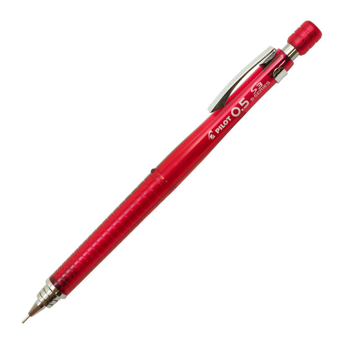 Pilot S3 Mechanical Pencil 0.5mm Transparent Red - HPS-30R-TR5 Model